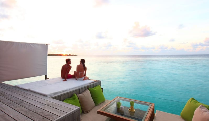 Six Senses Laamu-Sunset Laamu Water Villa sunset_9320